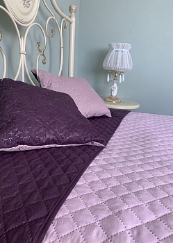 Покрывало 160х215 цв.баклажан/розовый 1608002/004 Орхидея