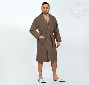 халат коричневый 50