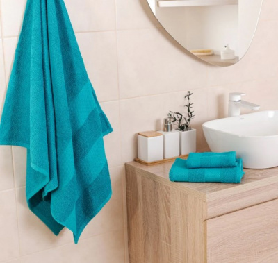 Полотенце махровое  Конфетти морская волна Василиса 2