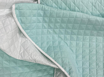 Покрывало 180х215 цв.бирюза/сливочный 1808001/010 Орхидея