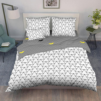 Постельное белье Евро-СТ поплин 390/1 Шеврон Василиса'22