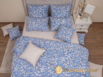 Постельное белье 2,0 бязь-люкс Элла деним 6001/2 нав.50х70 Хлопковый Край 