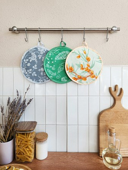 прихватка круглая