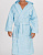 халат голубой с капюшоном