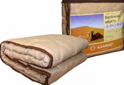 Одеяло Верблюжья шерсть 200х220 микрофибра Адамас