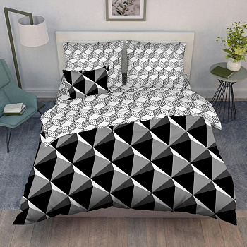 Постельное белье Дуэт-М бязь 7650/1 Магия пространства 3D Василиса'20 (О)