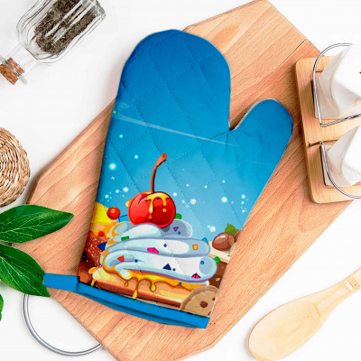 4650512525698 Рукавица 26х18 стеганная 'Кондитерская лавка'