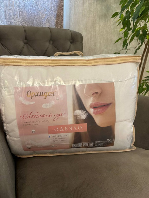 Лебяжий пух Орхидея 50х70