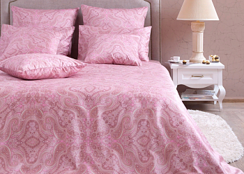 Постельное белье 2,0 сатин Турин пудра 5535/3 Хлопковый Край