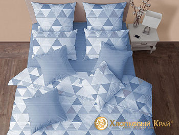 Постельное белье 2,0 бязь-люкс Сканди деним 5787/6 нав.50х70 Хлопковый Край 