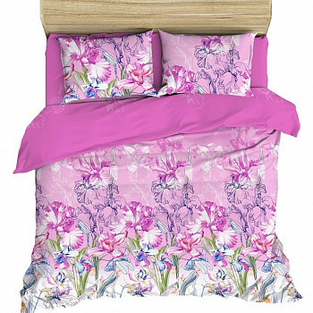 Постельное белье Дуэт бязь наб. 7720/1 Великолепный ирис МИЛЕДИ'20 
