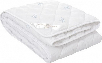 Одеяло Лебяжий пух 140х205 сатин тик 300гр Премиум СТ 1