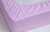 Простынь махровая на резинке 90х200х20 лиловый Хлопковый Край
