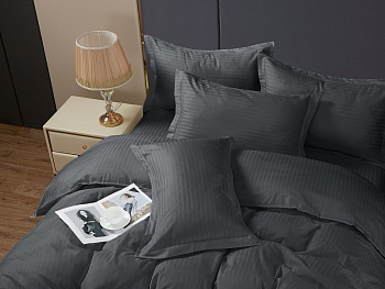 Микрофибра страйп 100% п-э 220 см (90) диз. 1х1 (19-5708) Черный