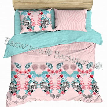 Постельное белье Дуэт-М поплин 384/1 Розовый рассвет Василиса'17