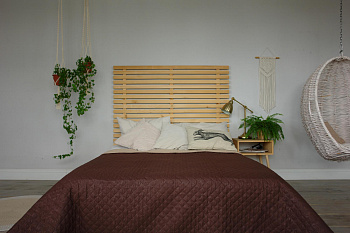 Покрывало 180х215 цв.шоколад-фисташка 1808002/040 Орхидея