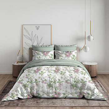 Постельное белье Дуэт-М бязь 9878/1 Ботаника Василиса'22