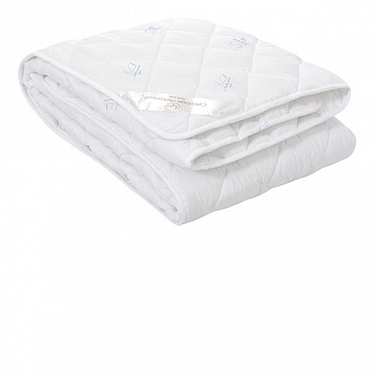 Одеяло Лебяжий пух 200х220 сатин/тик 300гр Премиум СТ