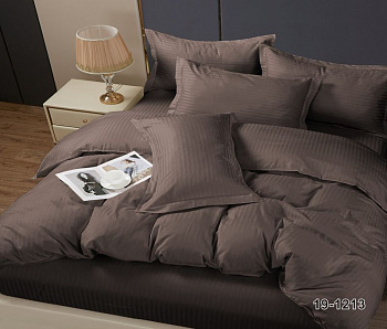 Микрофибра страйп 100% п-э 220 см (90) диз. 1х1 (19-1213) горький шоколад