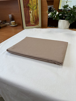 Простынь 2,0 (175х215) поплин гл/кр какао Орхидея