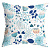 Подушка декоративная п/лен отб наб 40х40 Голубой лотос Василиса